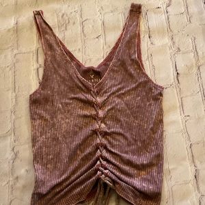 American Eagle lace up tank